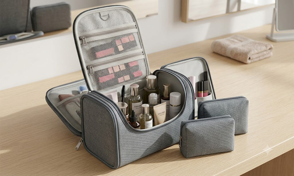 Multipurpose Travel Makeup & Cosmetic Organizer Bag